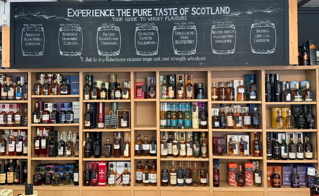 exclusieve whisky winkel Robertsons in Pitlochry